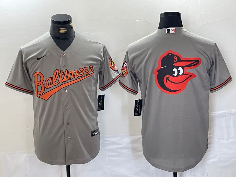 Men Baltimore Orioles Blank Grey Game 2024 Nike MLB Jersey style 7